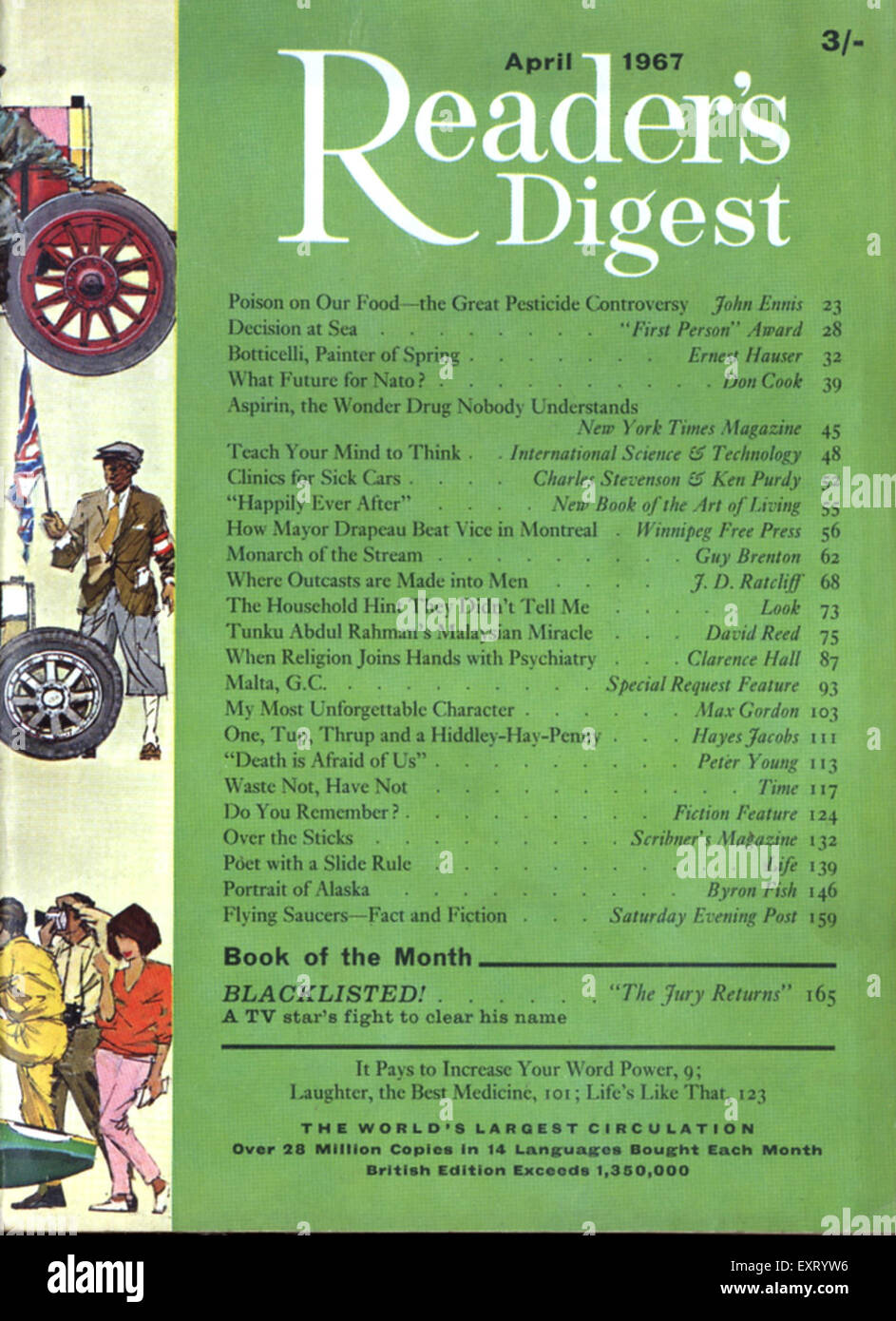 1960s UK Reader's Digest Magazine Cover Stock Photo Alamy