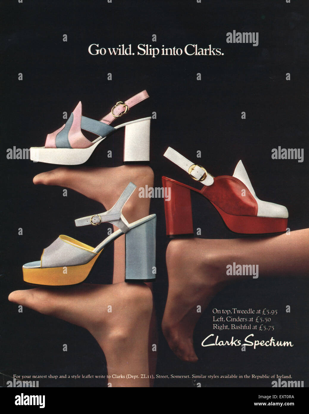 clarks children's shoes 1970s