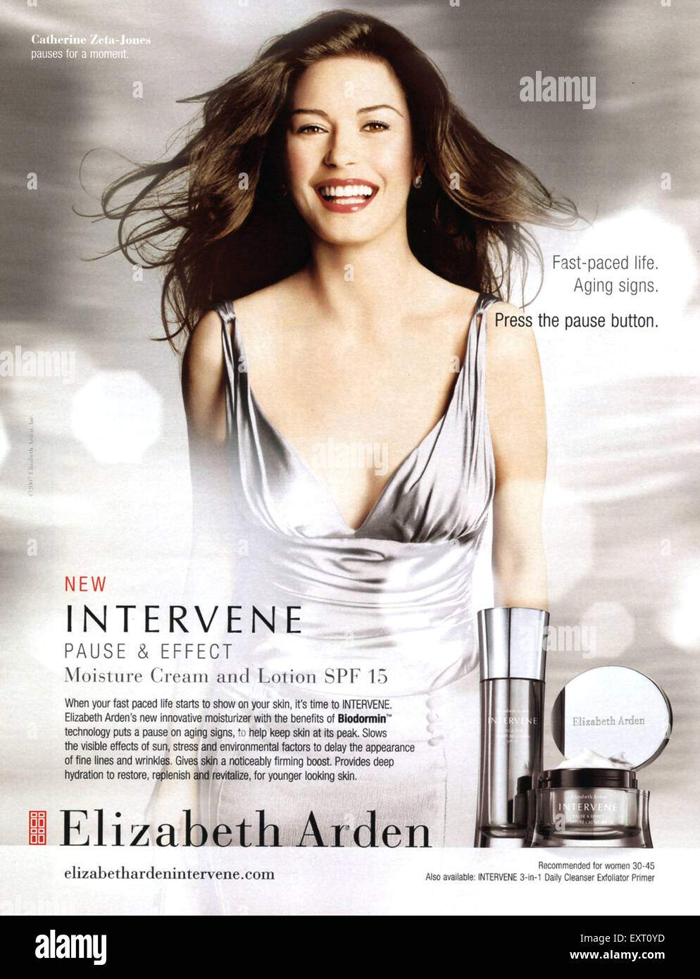 2000s UK Elizabeth Arden Magazine Advert Stock Photo