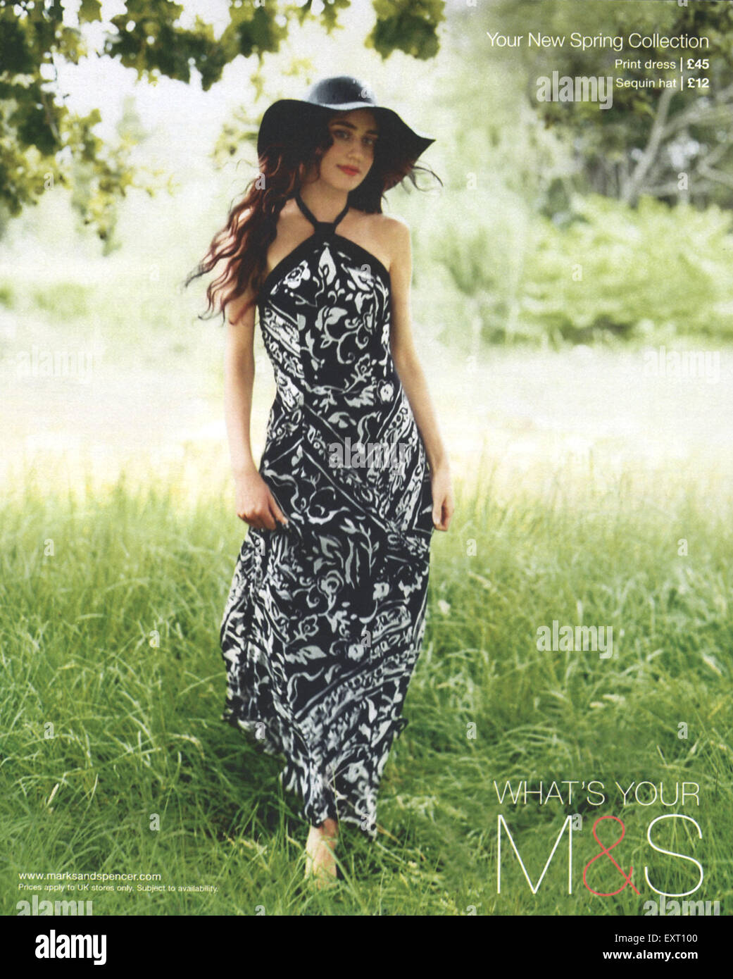 2000s UK Marks and Spencer Magazine Advert Stock Photo