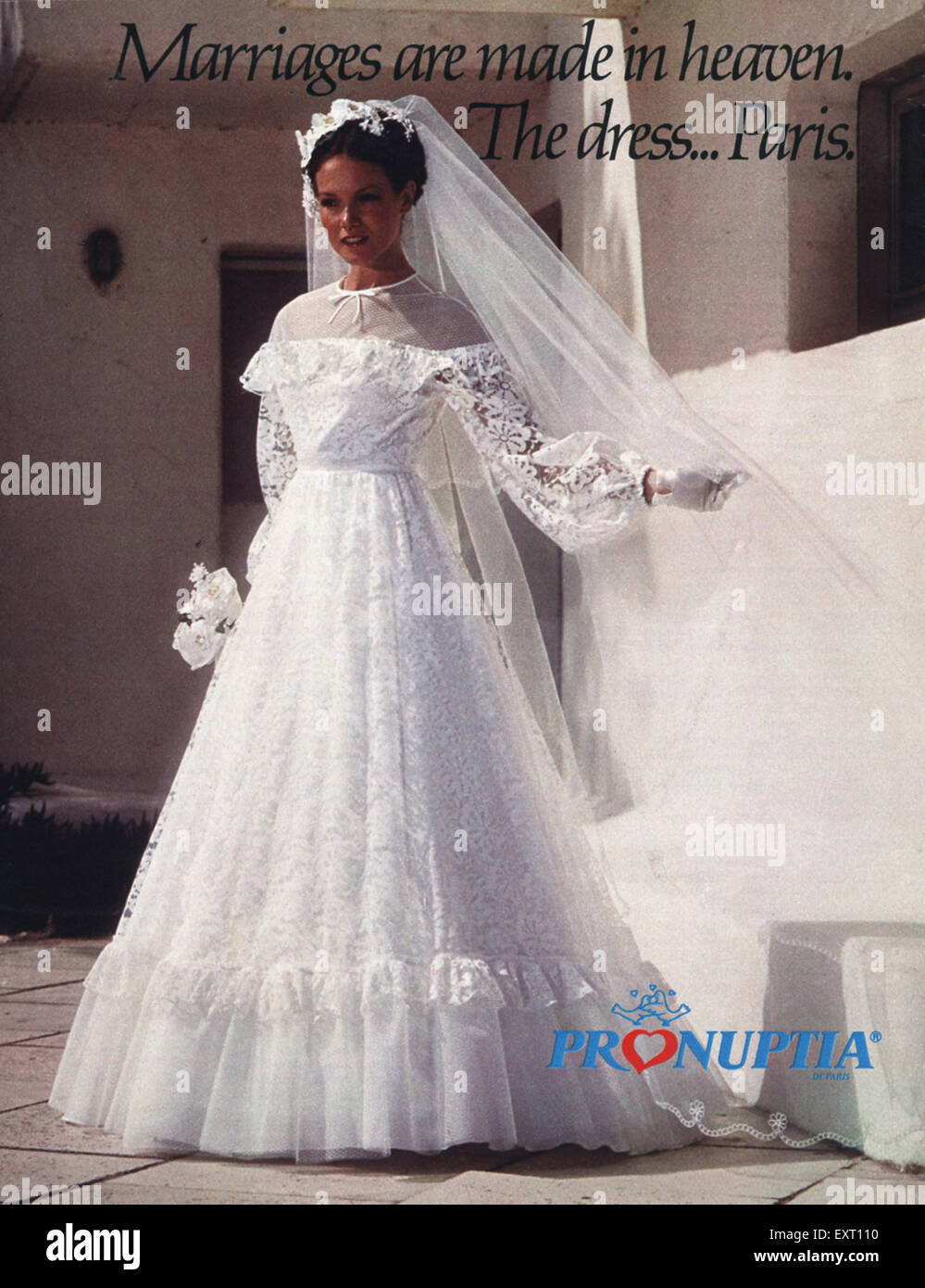 1970s UK Pronuptia Magazine Advert Stock Photo - Alamy