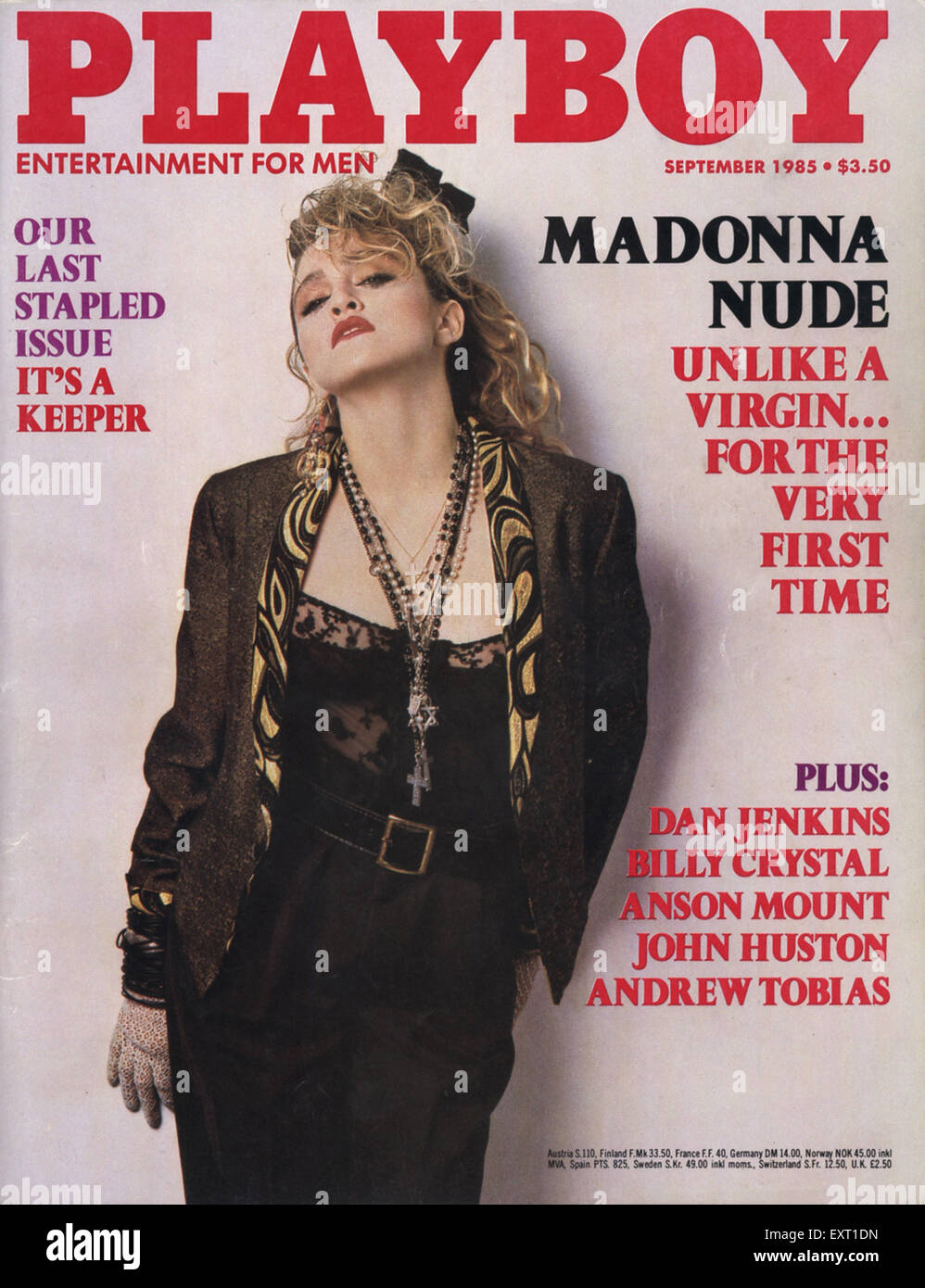 1980s USA Playboy Magazine Cover Stock Photo