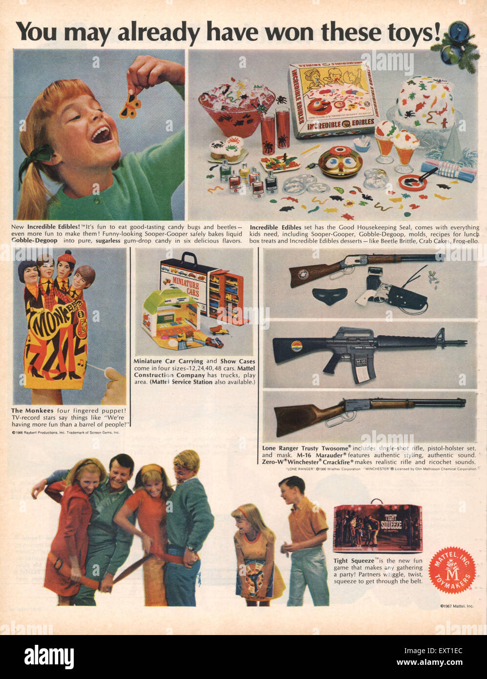 1960s USA Mattel Catalogue/ Brochure Plate Stock Photo - Alamy
