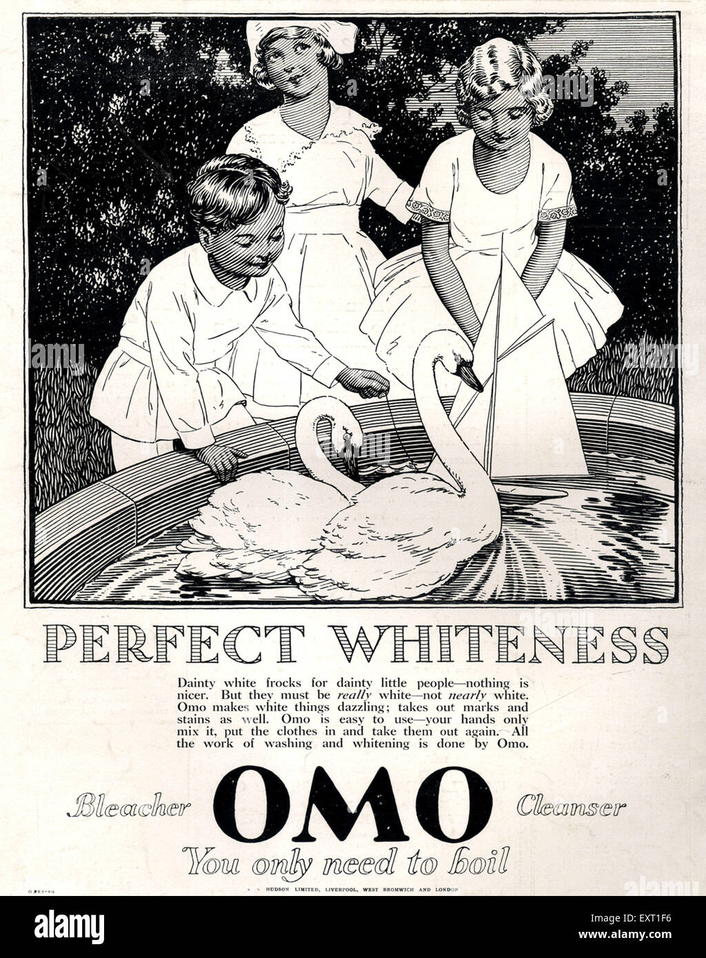1920s UK Omo Magazine Advert Stock Photo