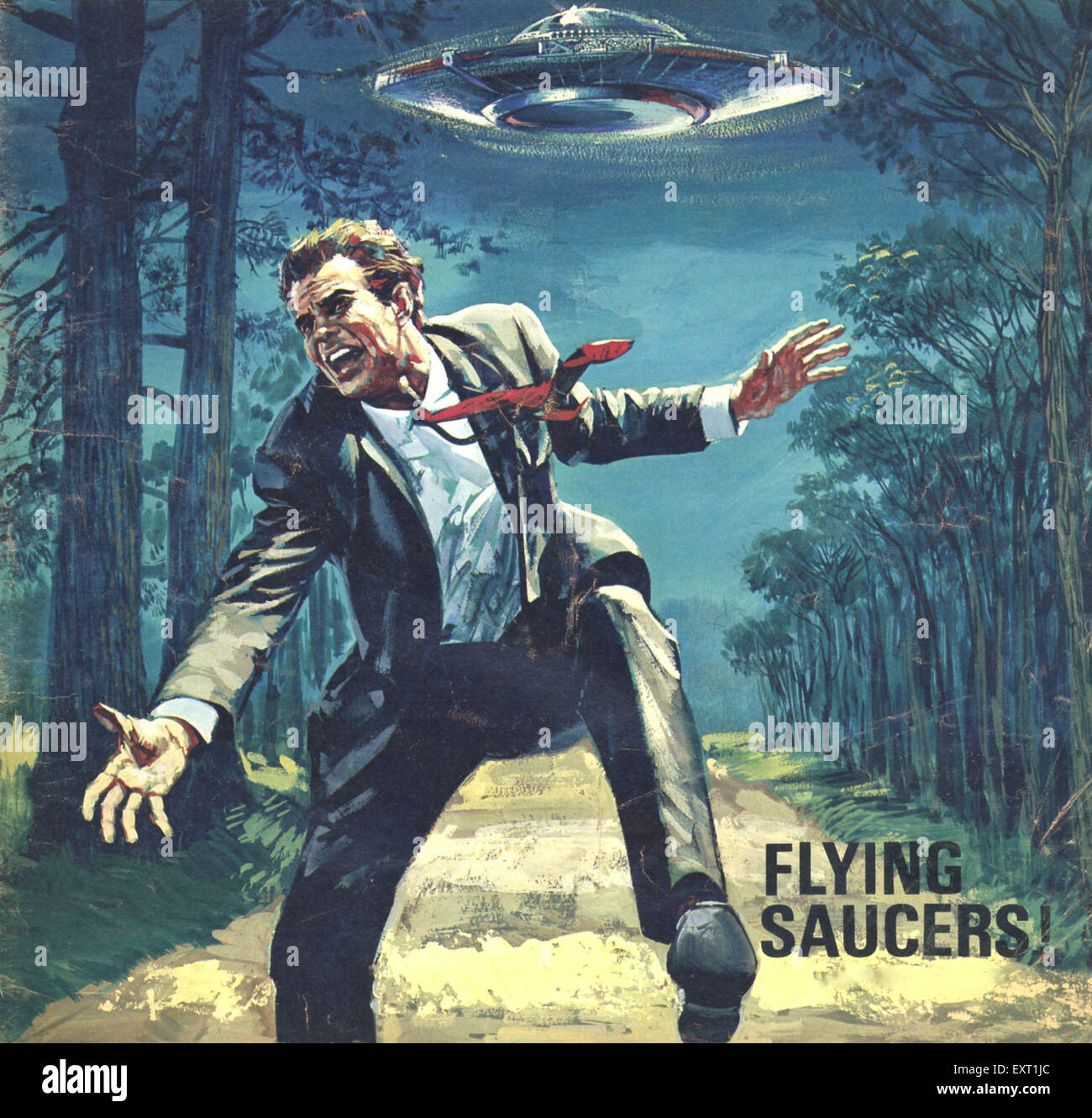 1960s Uk Flying Saucers Magazine Cover Detail Stock Photo Alamy