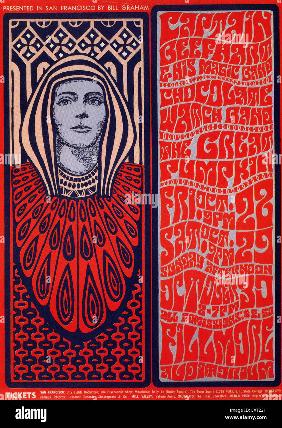 1960s USA Captain Beefheart and his Magic Band Poster Stock Photo Alamy