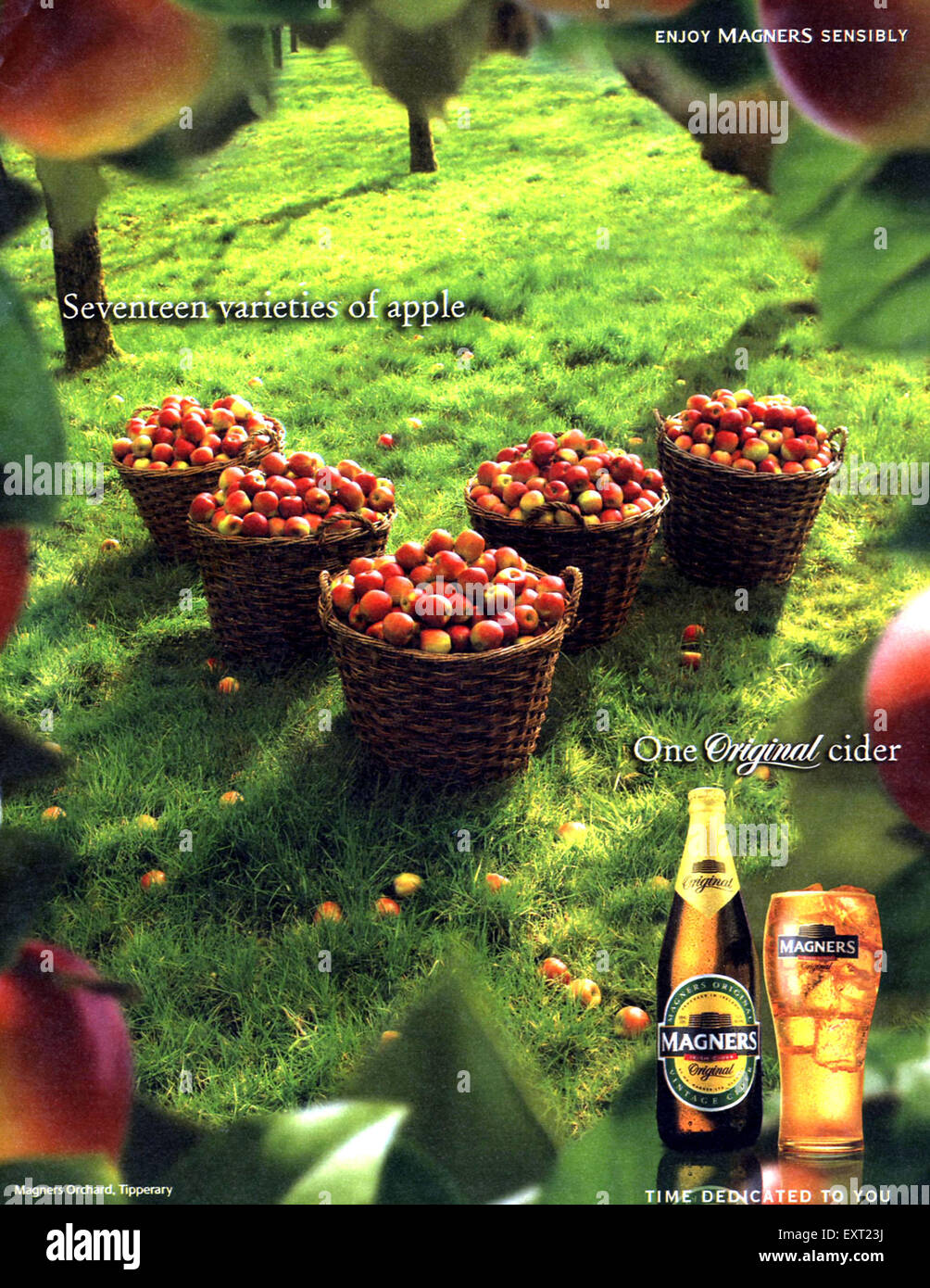 2000s UK Magners Magazine Advert Stock Photo Alamy
