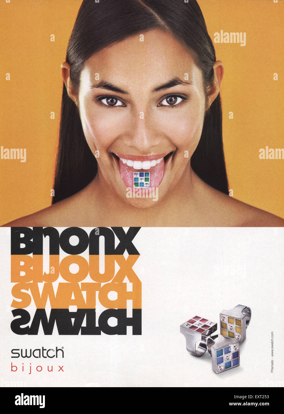 2000s UK Swatch Bijoux Magazine Advert Stock Photo
