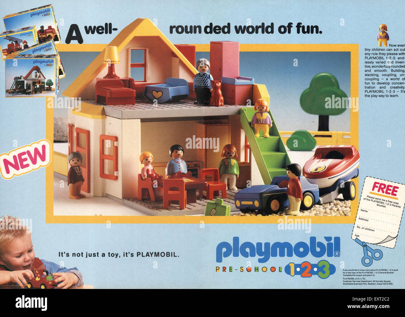 1980s UK Playmobil Magazine Advert Stock Photo - Alamy