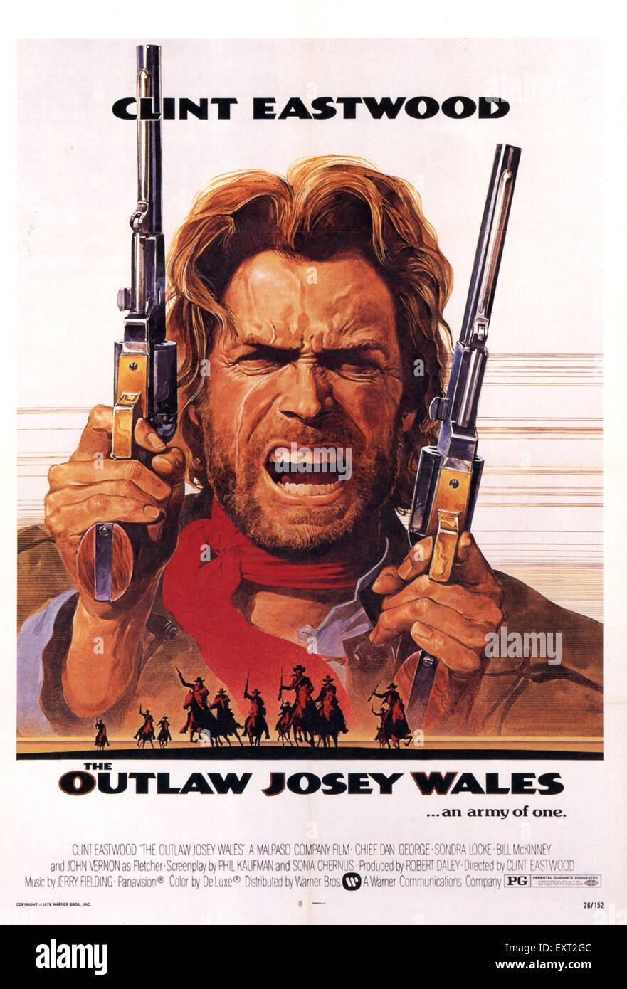 1970s USA The Outlaw Josey Wales Film Poster Stock Photo 85351404 Alamy
