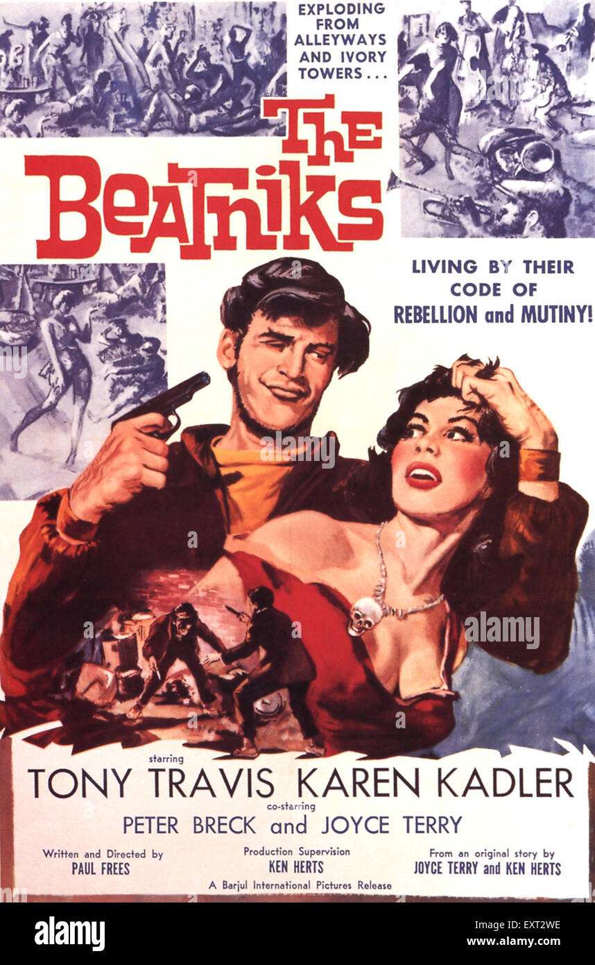 1950s USA The Beatniks Film Poster Stock Photo