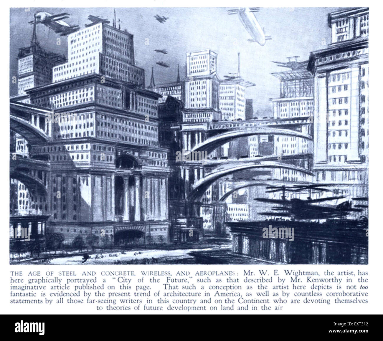 1920s UK Visions of the Future Magazine Plate Stock Photo - Alamy