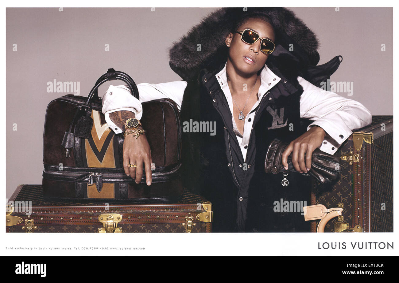 2000s UK Louis Vuitton Magazine Advert Stock Photo