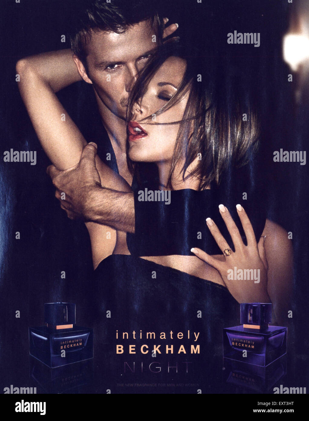 2000s UK Intimately Beckham Night Magazine Advert Stock Photo