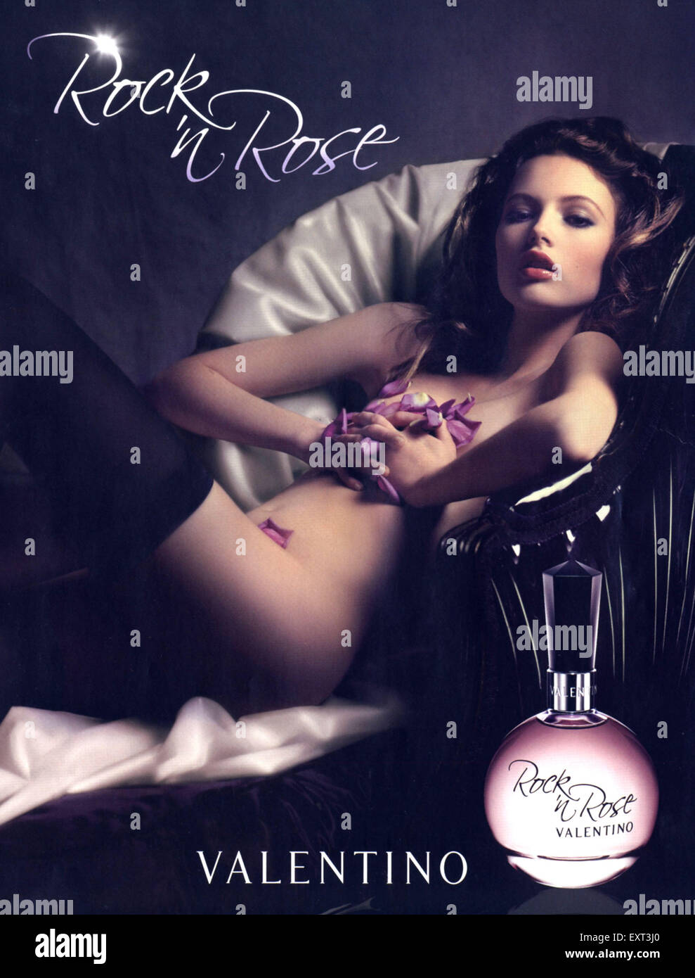 2000s UK Valentino Rock n Rose Magazine Advert Stock Photo - Alamy