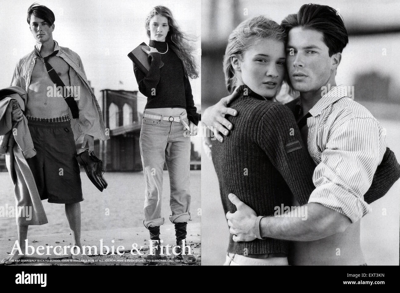 2000s USA Abercrombie and Fitch Magazine Advert Stock Photo