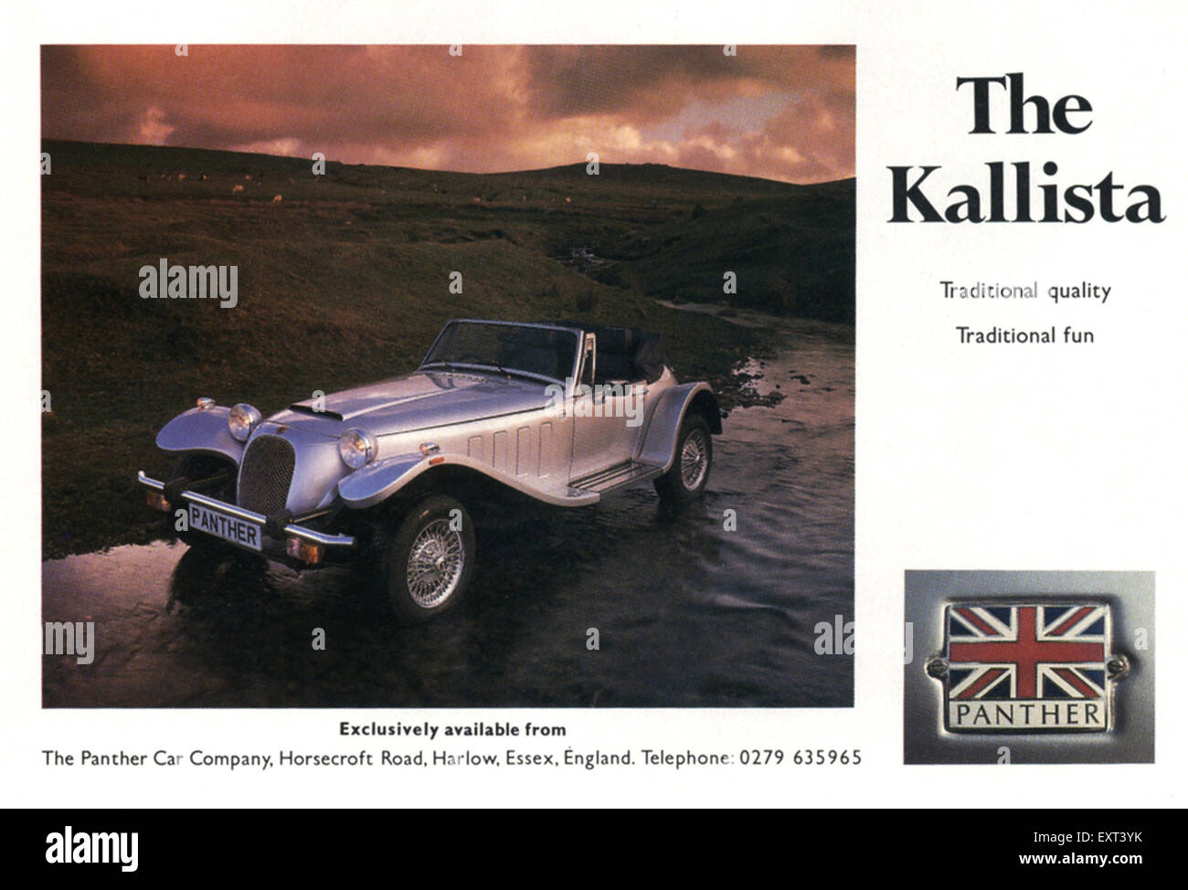 1980s UK Panther Magazine Advert Stock Photo