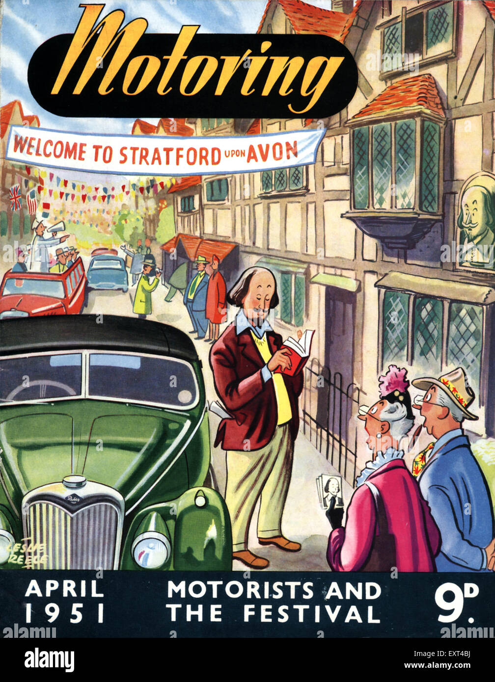 1950s UK Motoring Magazine Cover Stock Photo