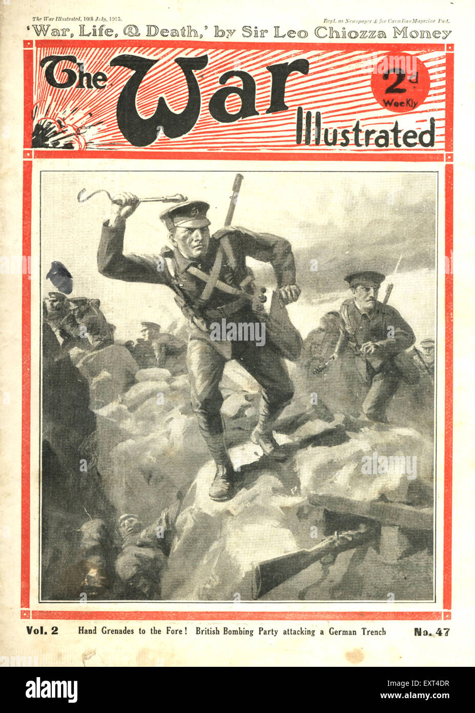 1910s UK The War Illustrated Magazine Cover Stock Photo