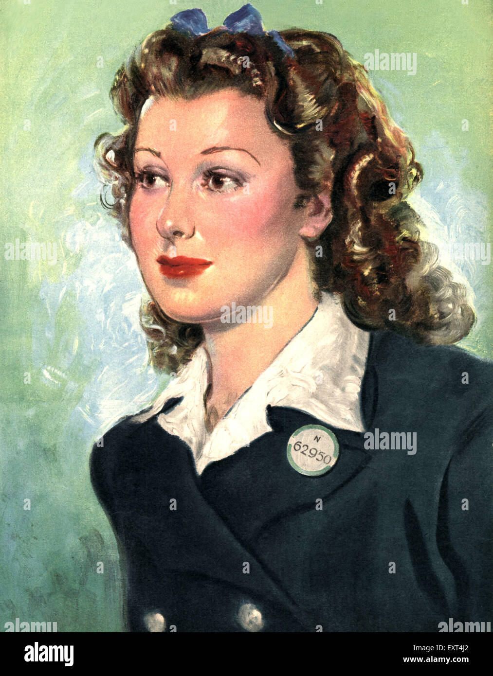1940s UK Portrait Magazine Cover Stock Photo