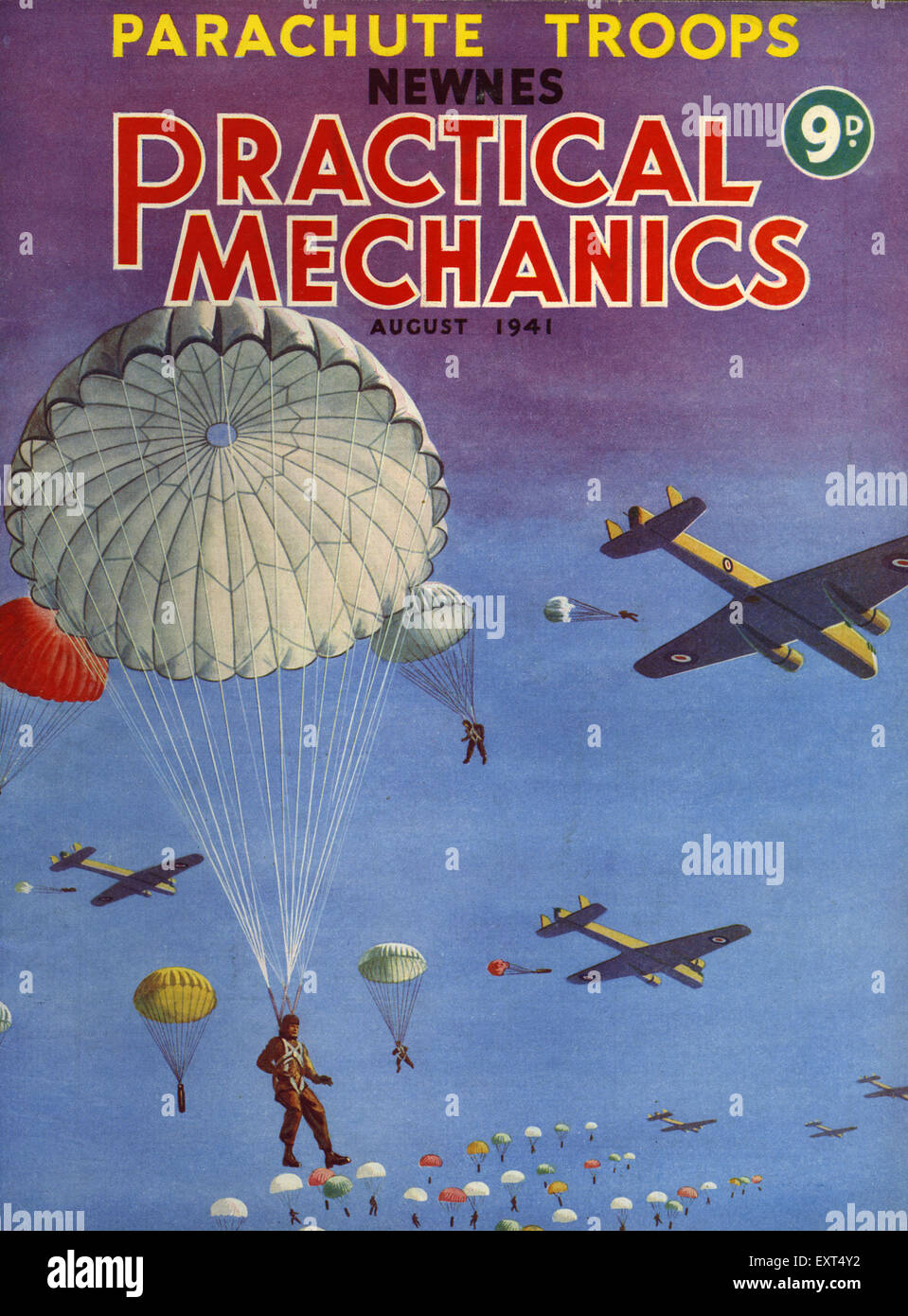 1940s UK Practical Mechanics Magazine Cover Stock Photo