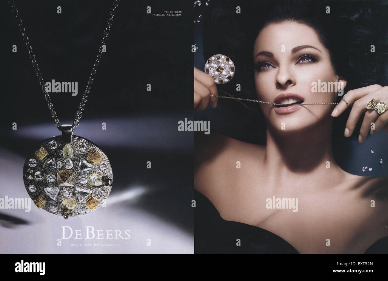 2000s UK De Beers Magazine Advert Stock Photo - Alamy