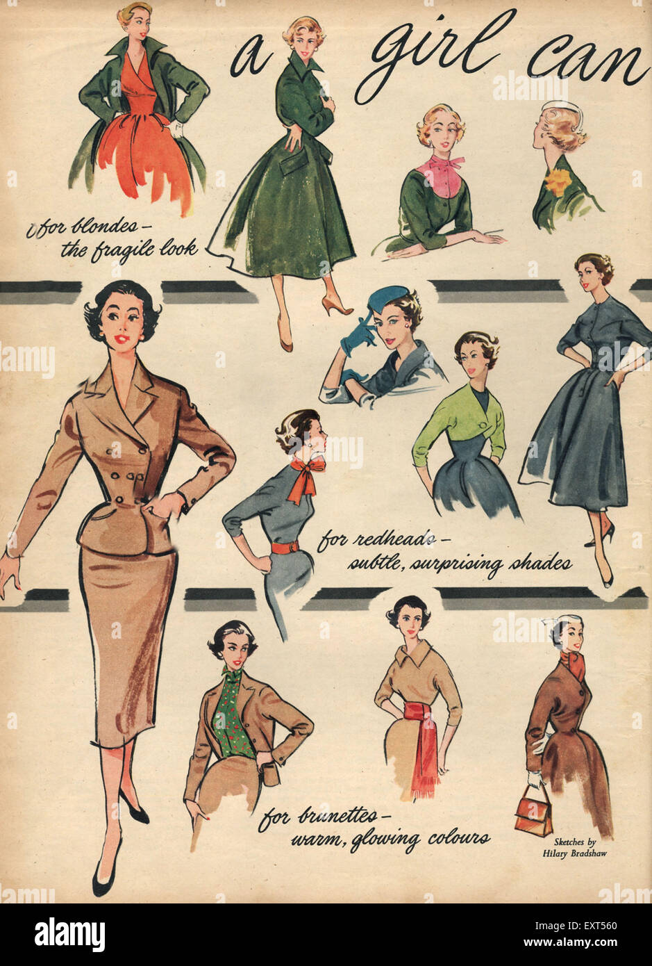 1950s fashion uk hi-res stock photography and images - Alamy