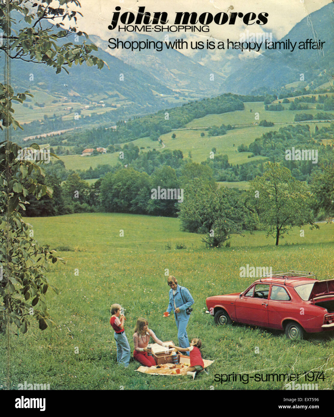 1970s UK John Moores Catalogue Cover Stock Photo