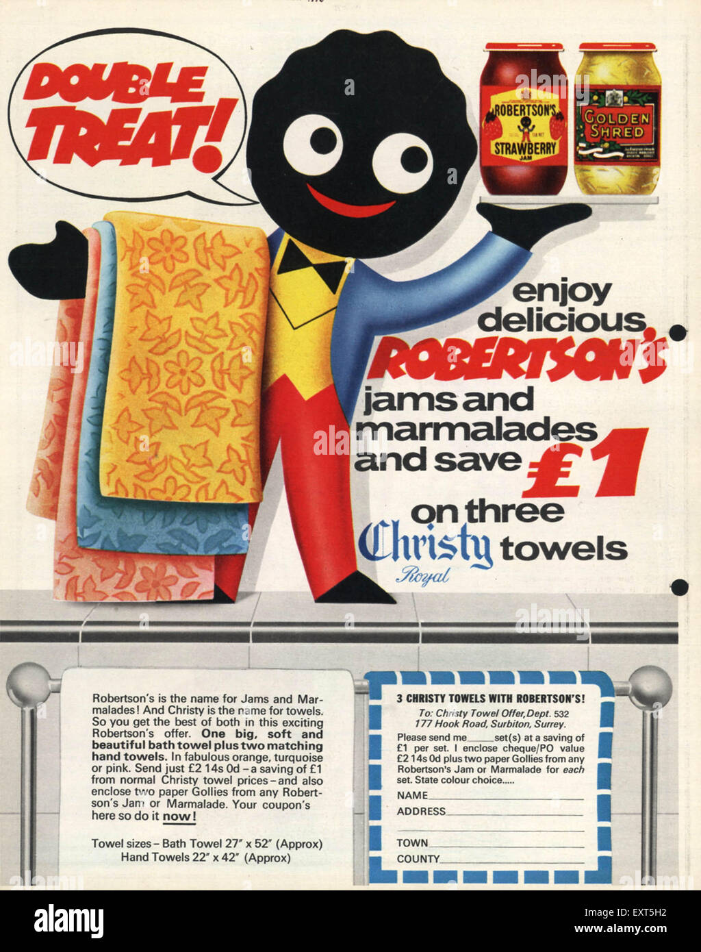 1970s UK Robertson's Magazine Advert Stock Photo