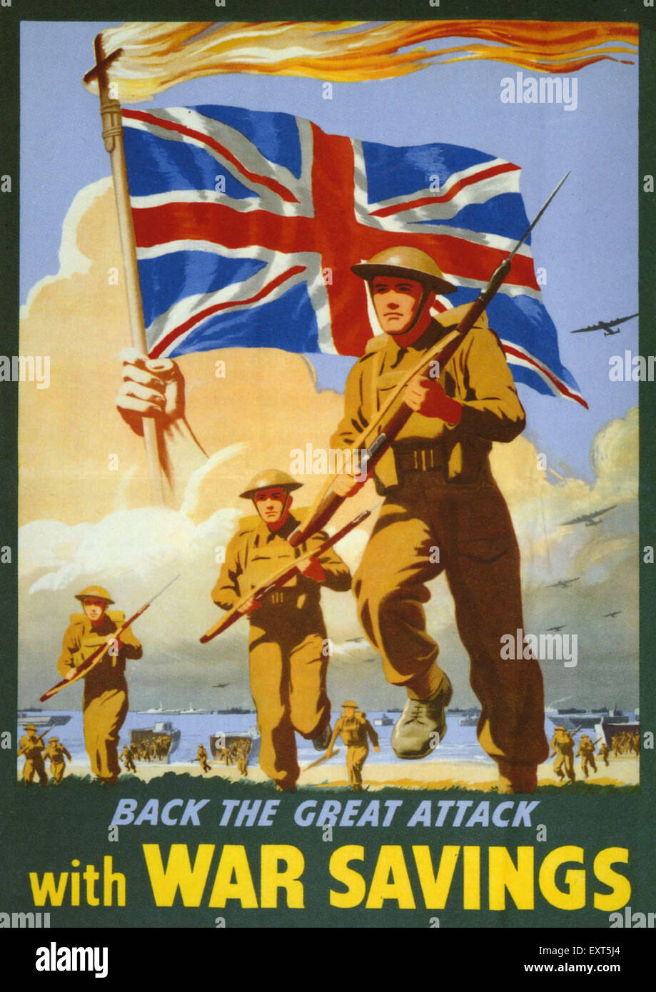1940s UK War Savings Poster Stock Photo Alamy