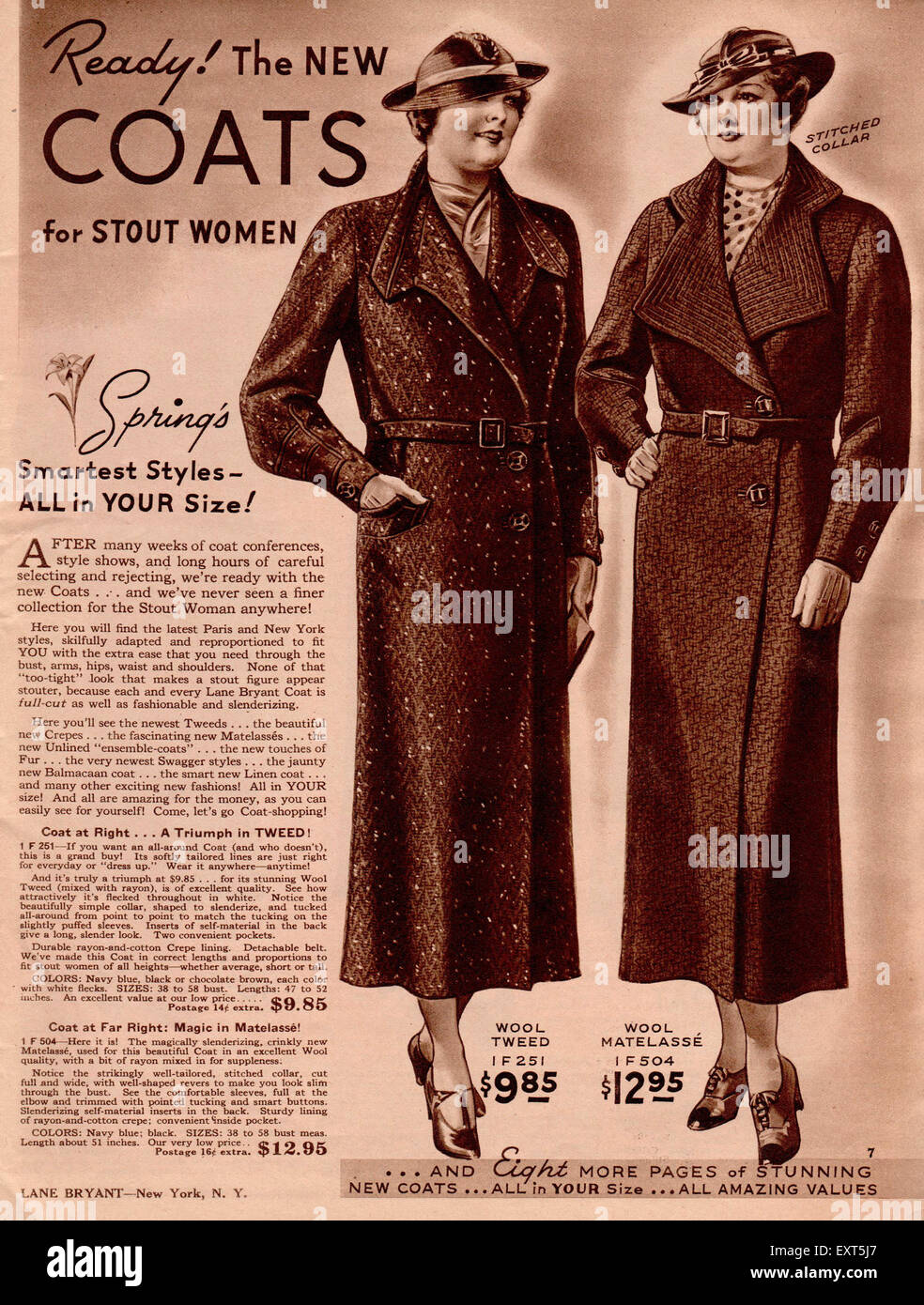 1930s usa jane catalogue brochure hires stock photography and images