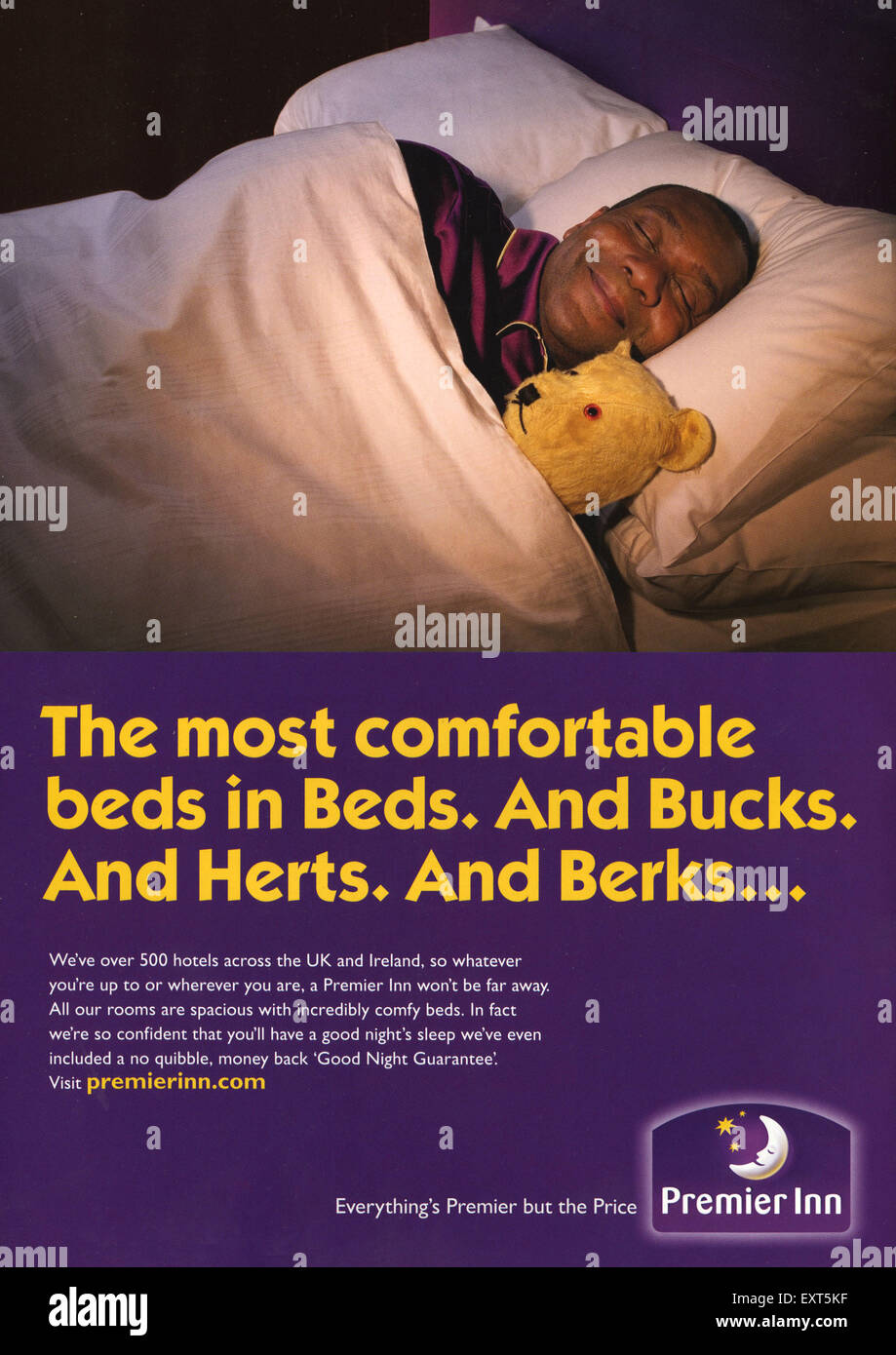 2000s UK Premier Inn Magazine Advert Stock Photo Alamy