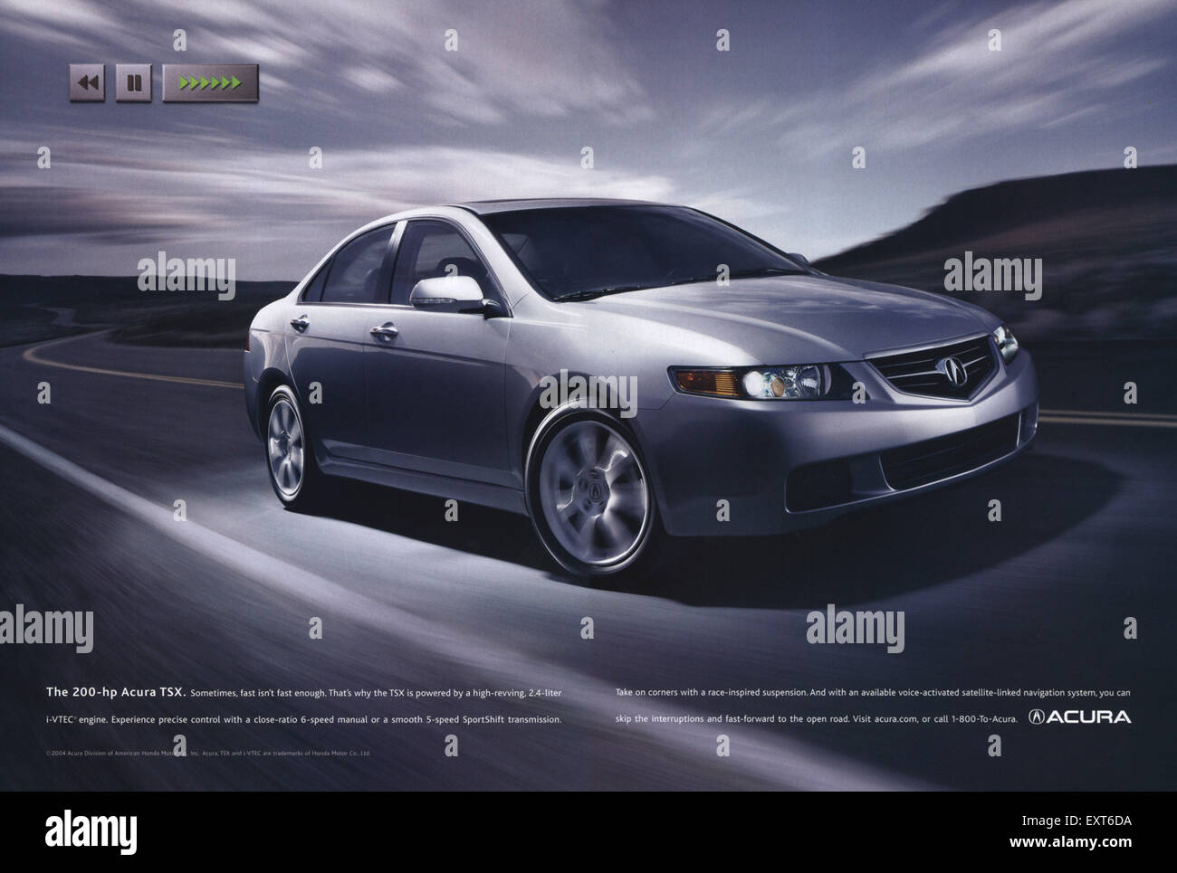 2007 Acura TSX in Red - Engine Stock Photo - Alamy