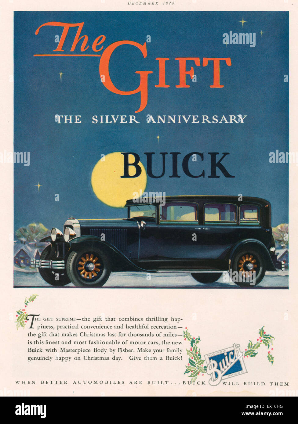 Buick Commercial Christmas 2022 1920S Usa Buick Division Of General Motors Magazine Advert Stock Photo - Alamy