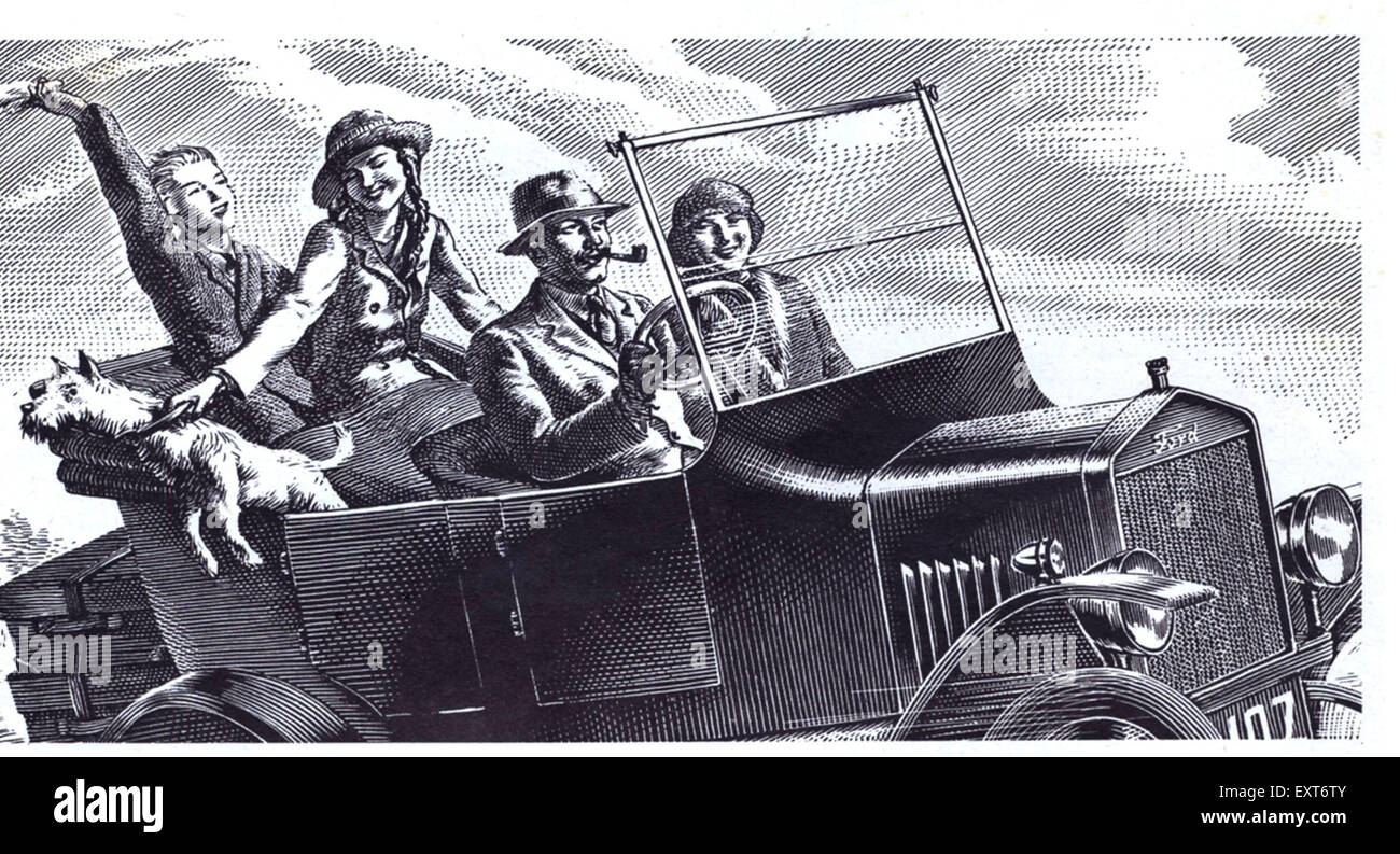 1900s USA Model  T  Ford Magazine Advert (detail) Stock Photo