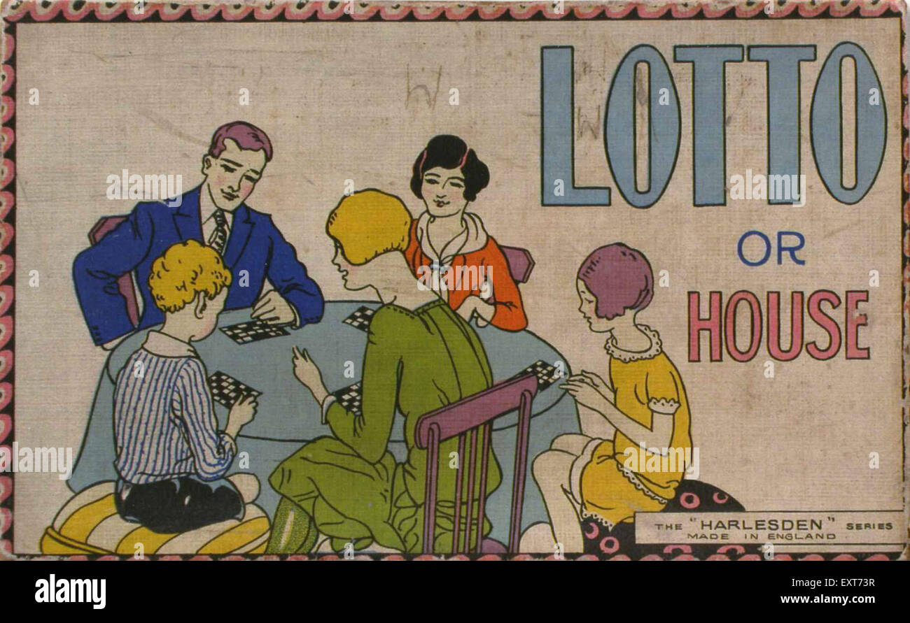 1930s UK Lotto Poster Stock Photo Alamy