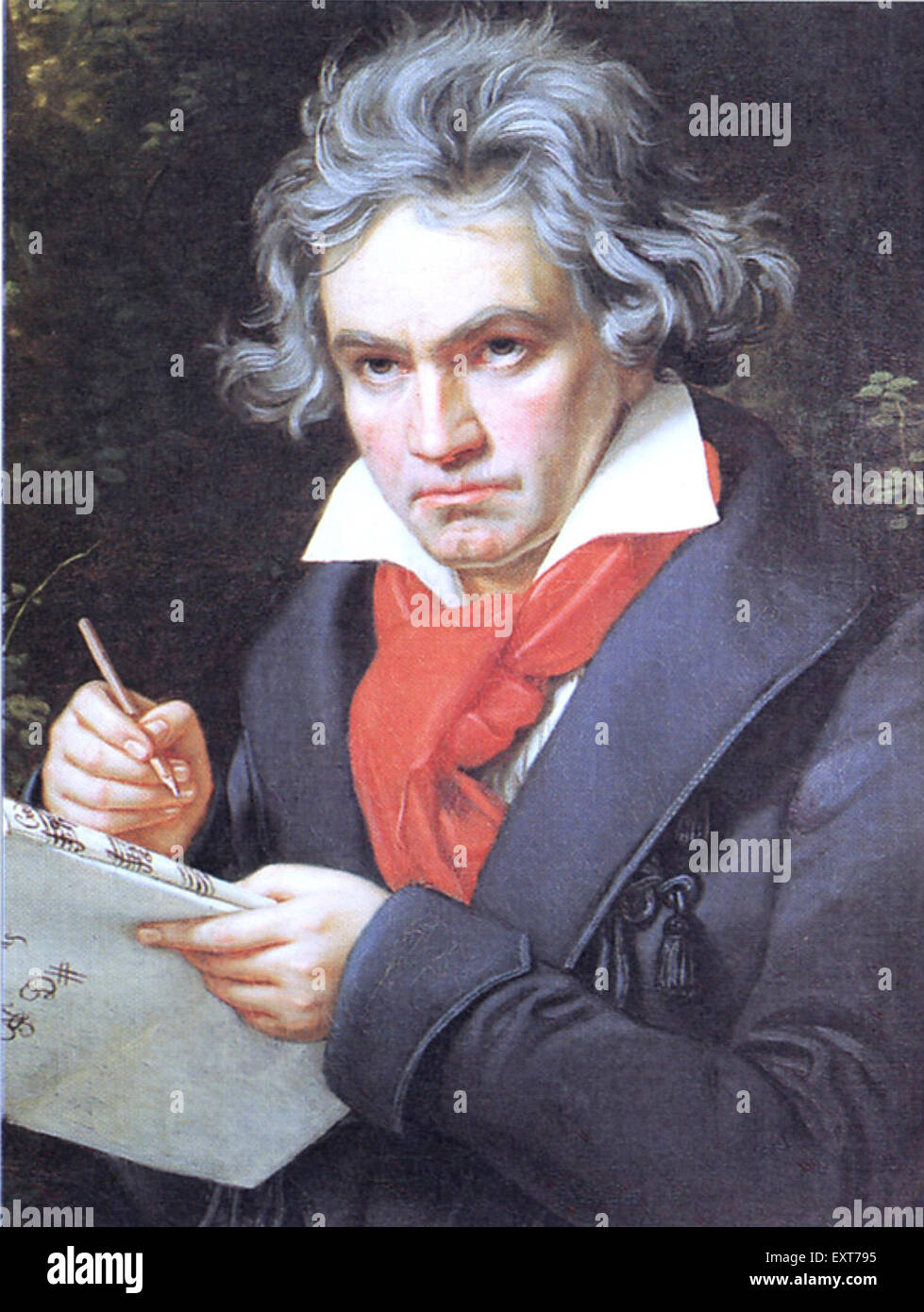 1840s & Pre Germany Beethoven Book Plate Stock Photo