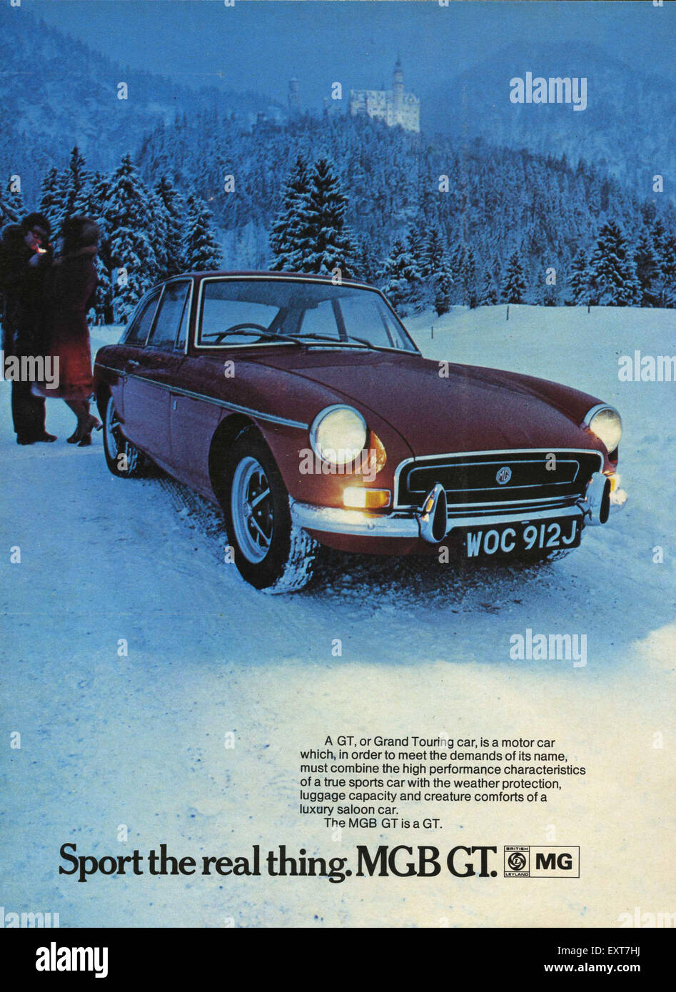 1970s Uk Mgb Gt Magazine Advert Stock Photo 85355358 Alamy