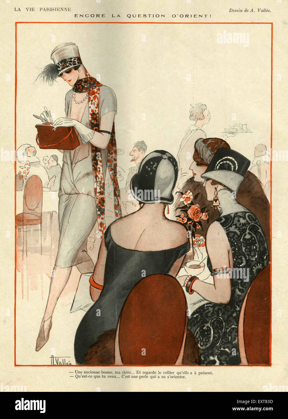 1920s france fashion magazine plate hi-res stock photography and images ...