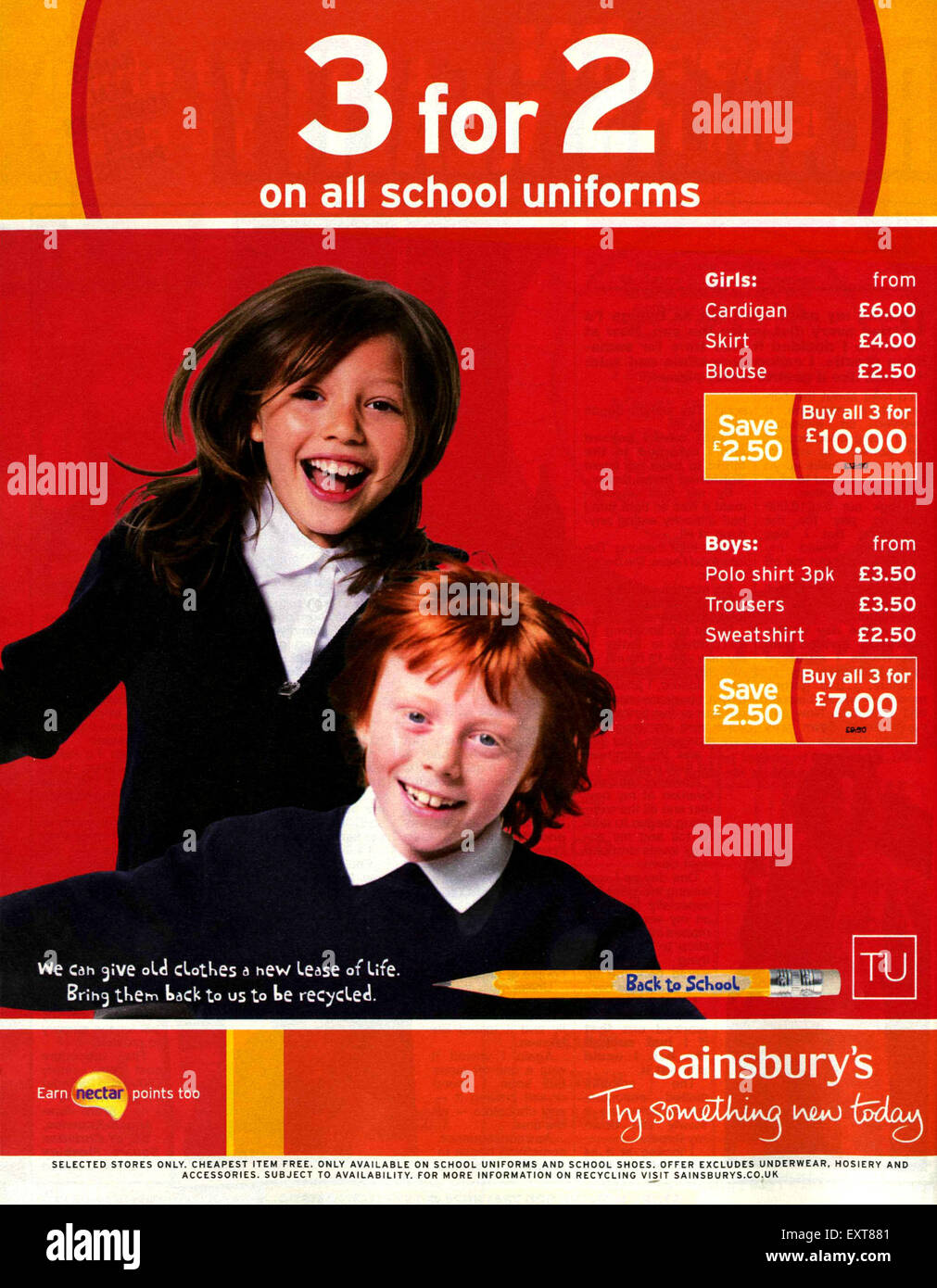 2000s UK Sainsbury's Magazine Advert Stock Photo Alamy