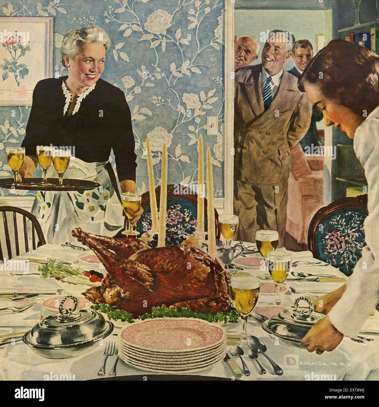 Vintage Thanksgiving Dinner