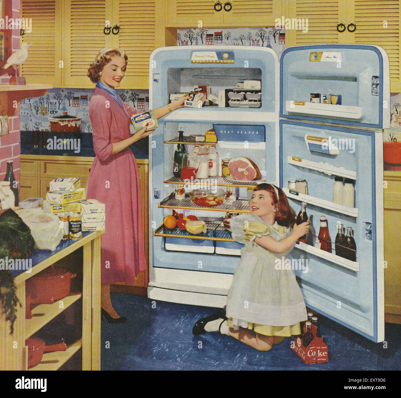 1950s USA Westinghouse Magazine Advert (detail) Stock Photo