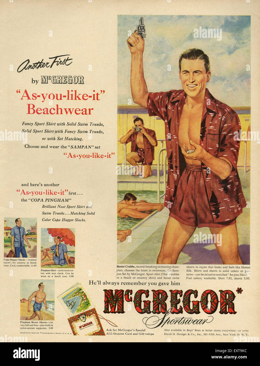 1950s USA McGregor Magazine Advert Stock Photo - Alamy 1950s USA McGregor Magazine Advert Stock Photo - Alamy