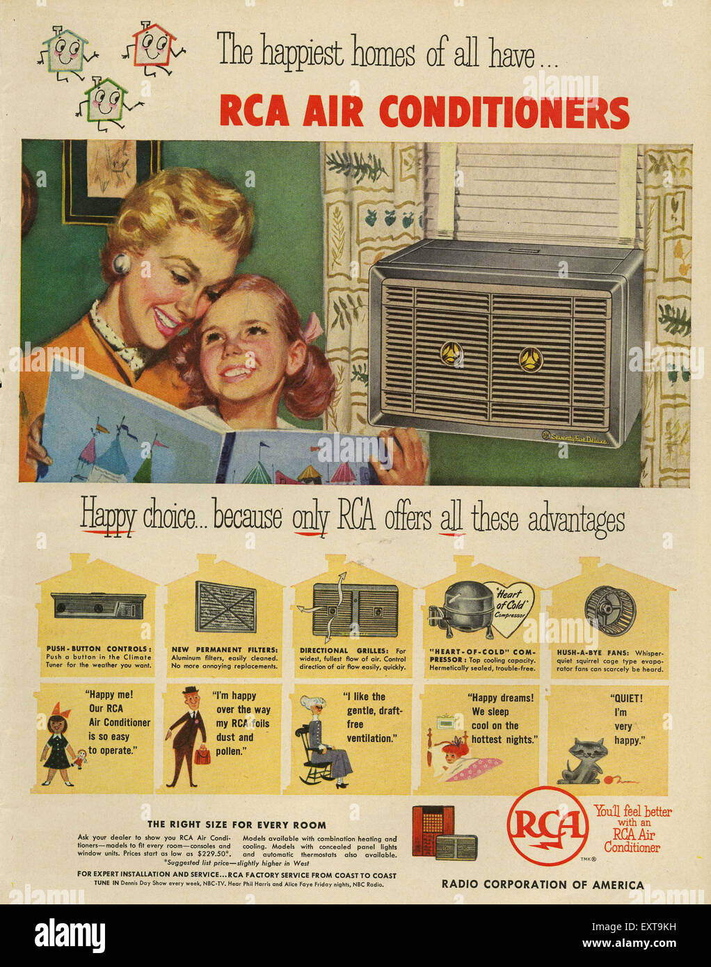 1950s USA Radio Corporation of America, RCA Magazine Advert Stock Photo -  Alamy