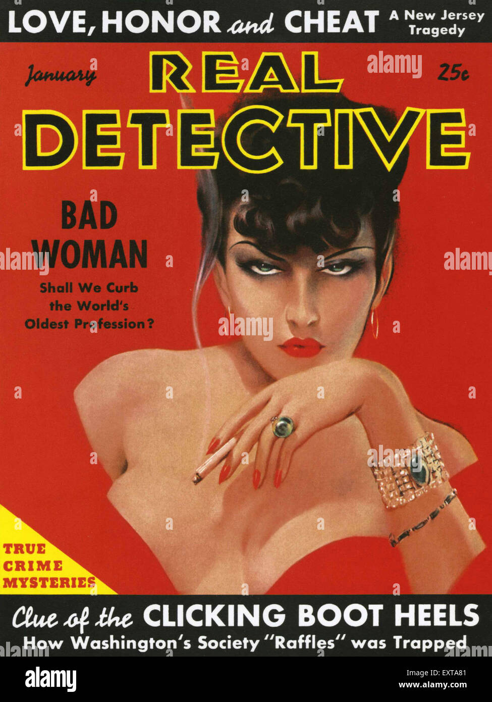 Real Detective Magazine Cover. 