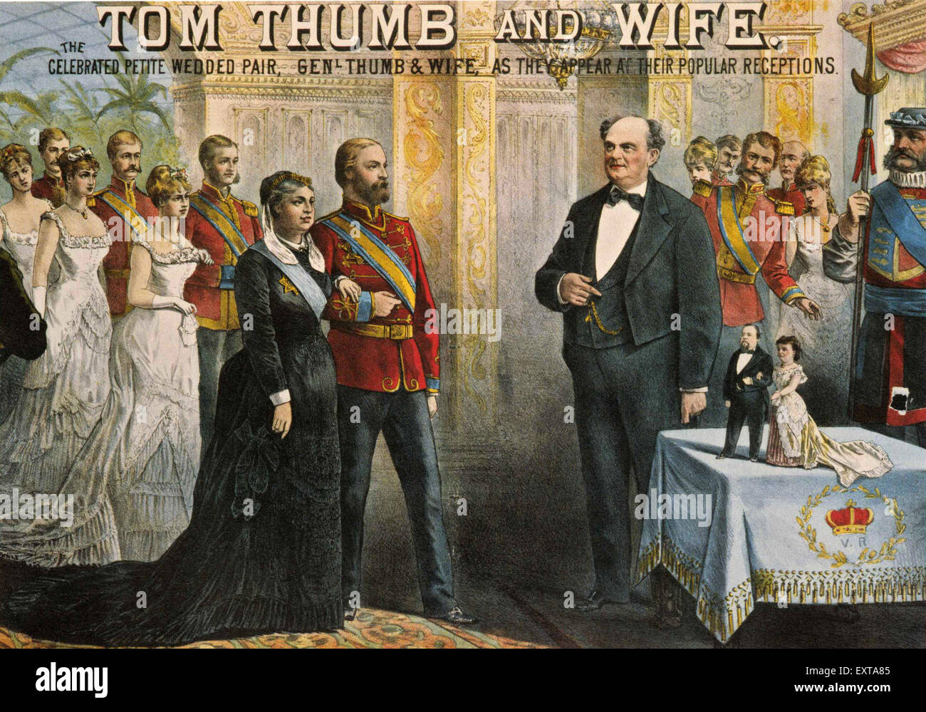1880s USA Tom Thumb Poster Stock Photo