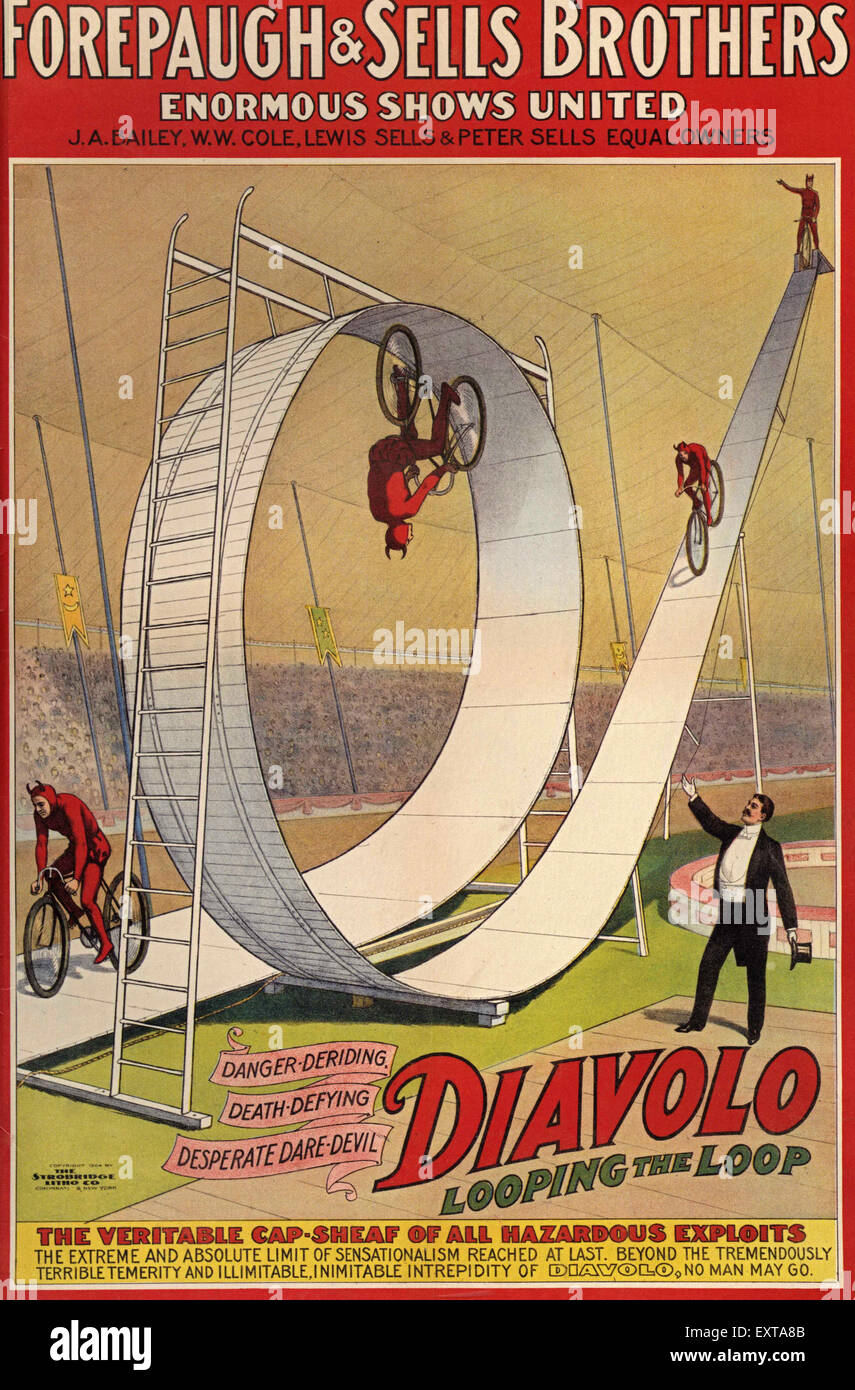 1900s usa circus poster hi-res stock photography and images - Alamy