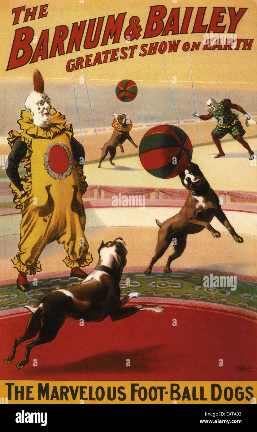 1900s usa circus poster hi-res stock photography and images - Alamy