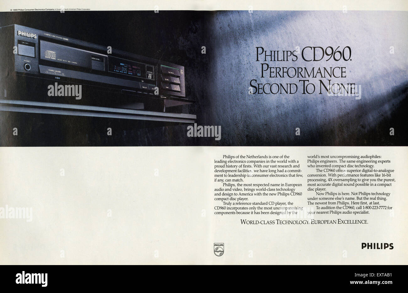 1980s USA Philips Magazine Advert Stock Photo - Alamy