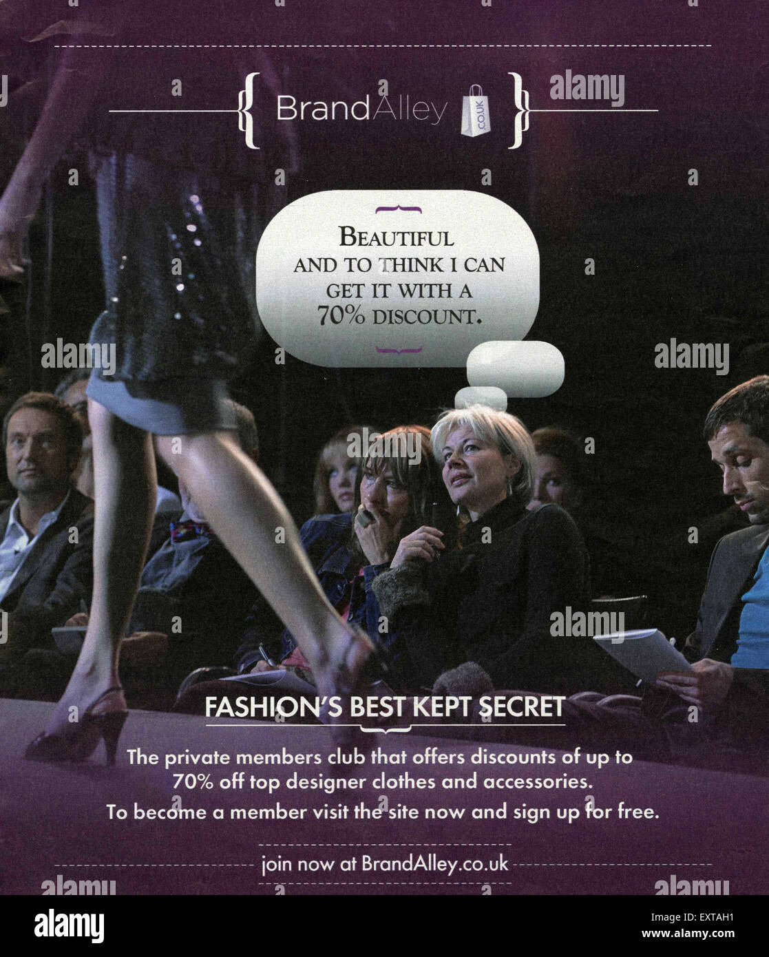 2000s UK Brand Alley Magazine Advert Stock Photo Alamy